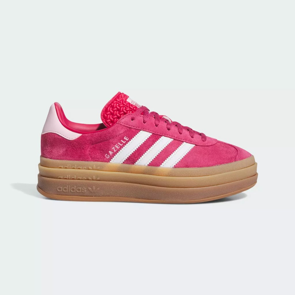 [New] Women's Adidas Gazelle Bold Shoes 'Wild Pink' Id6997